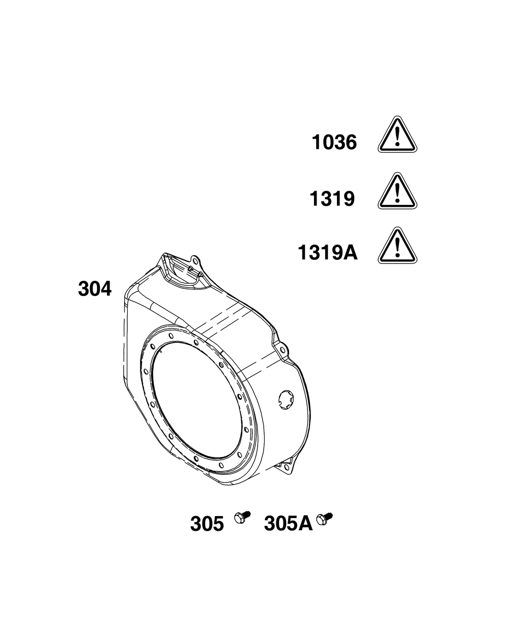 Blower Housing Group Diagram and Parts List for 10R232-0026-F1 100000 - 19Z999 Briggs and Stratton Engine